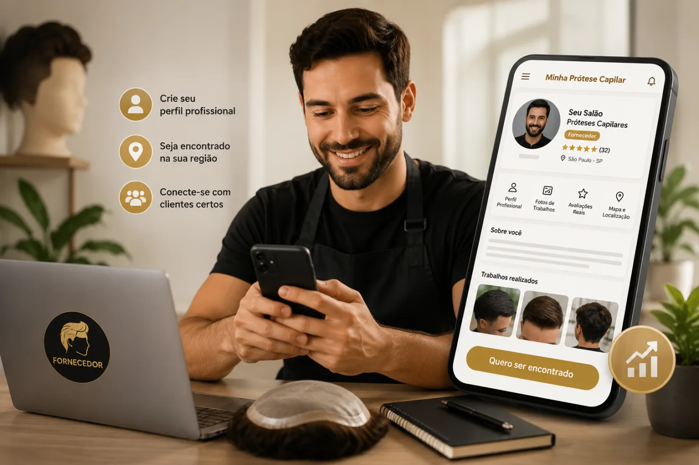Como Virar Fornecedor no App Minha Prótese Capilar (Passo a Passo)