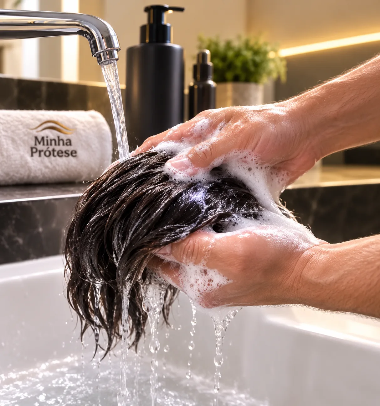Como Lavar Sua Prótese Capilar de Cabelo Humano Sem Estragar