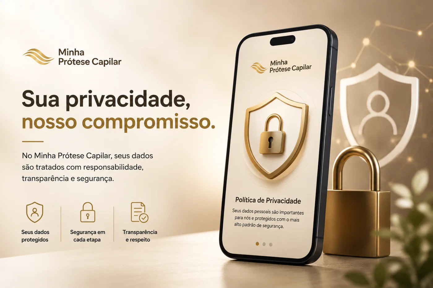 Como o Minha Prótese Capilar Protege Seus Dados: Política de Privacidade Explicada