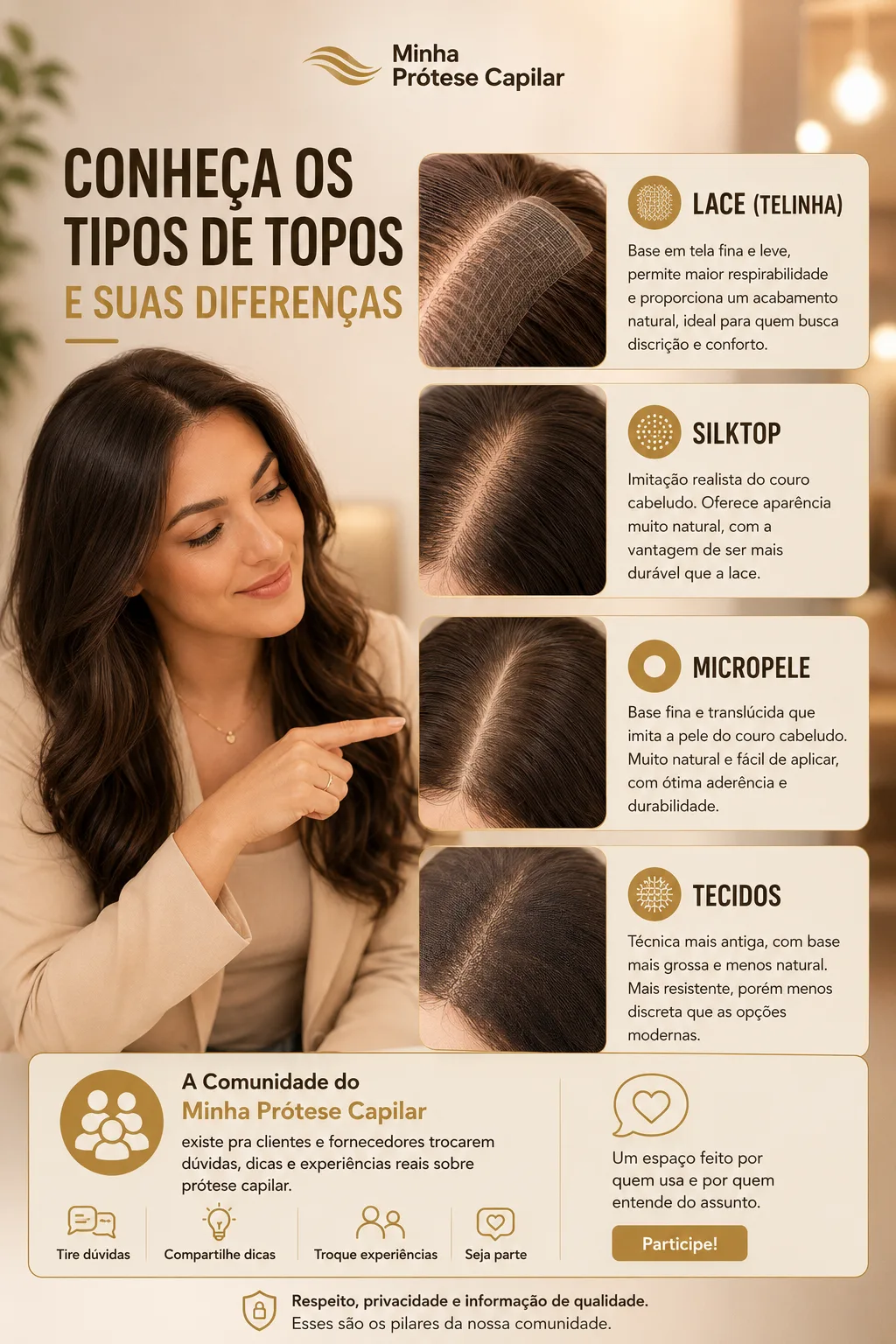 Lace, Silktop, Micropele ou Tecido? Entenda as Diferenças